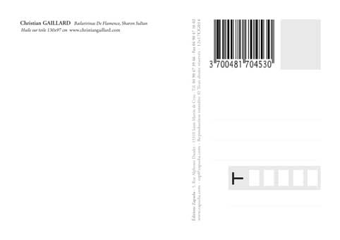 Carte Postale : "Bailarina de Flamenco : Sharon Sultan" de Christian GAILLARD