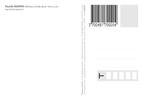 Carte Postale : "Dentelles blanches" de Danielle RASPINI