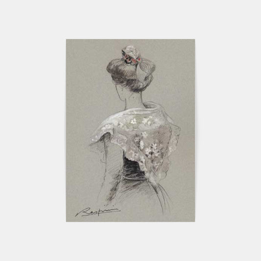 Carte Postale : "Dentelles blanches" de Danielle RASPINI