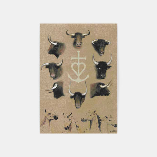 Carte Postale : "Élevés en Camargue" de Gil PIRÈS