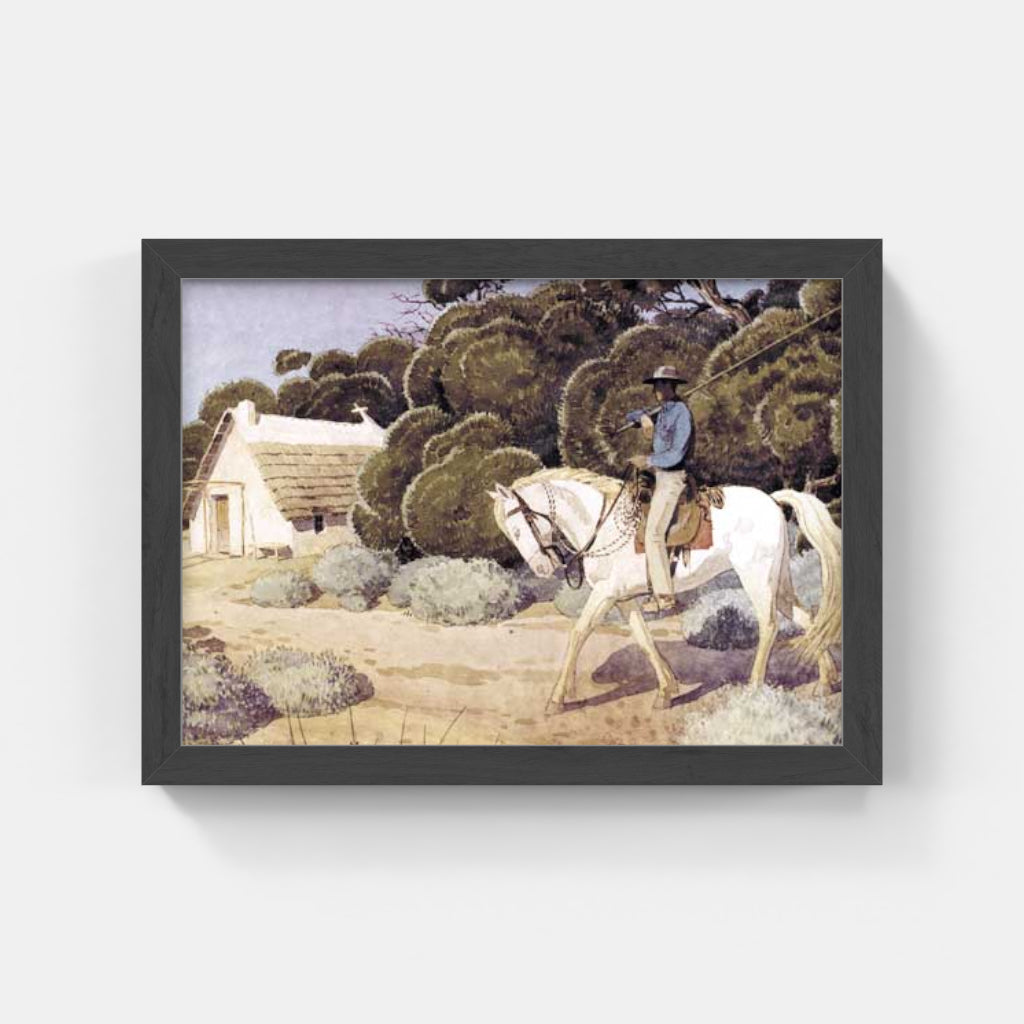 Carte Postale : "Gardian à la cabane" de Léo LELÉE