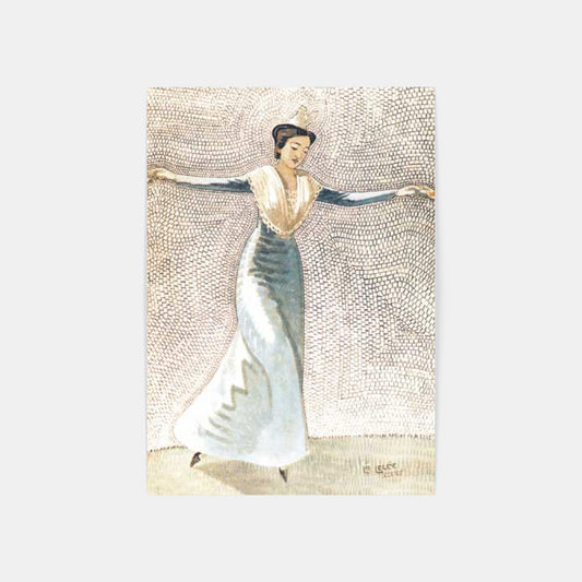 Carte Postale : "Pas de danse d'une Tanagra" de Léo LELÉE