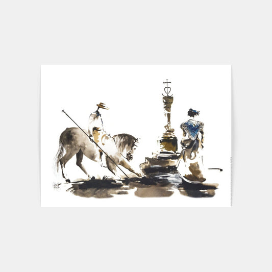 Carte Postale : "Honneur à la croix de la Camargue" de Tom GARCIA