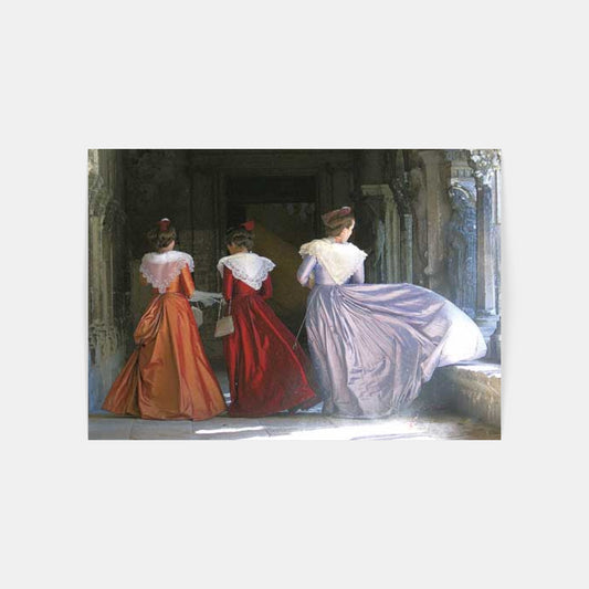 Carte Postale : "Le coup de mistral, de dos" de Gilles MARTIN-RAGET