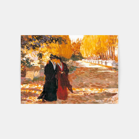 Carte Postale : "Arlésiennes aux Alyscamps" de Léo LELÉE