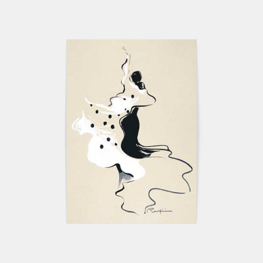 Carte Postale : "La Robe à Pois" de Danielle RASPINI