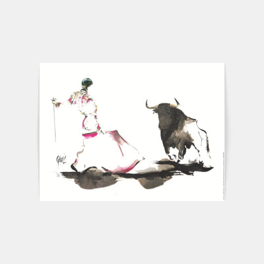 Carte Postale : "Derechazo" de Tom GARCIA