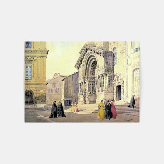 Carte Postale : "Saint-Trophime" de Léo LELÉE