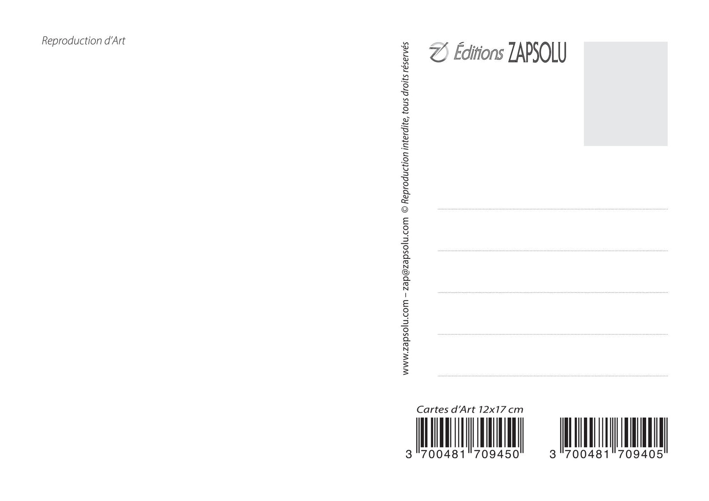 Carte Postale : "La Maison jaune" de Vincent VAN GOGH