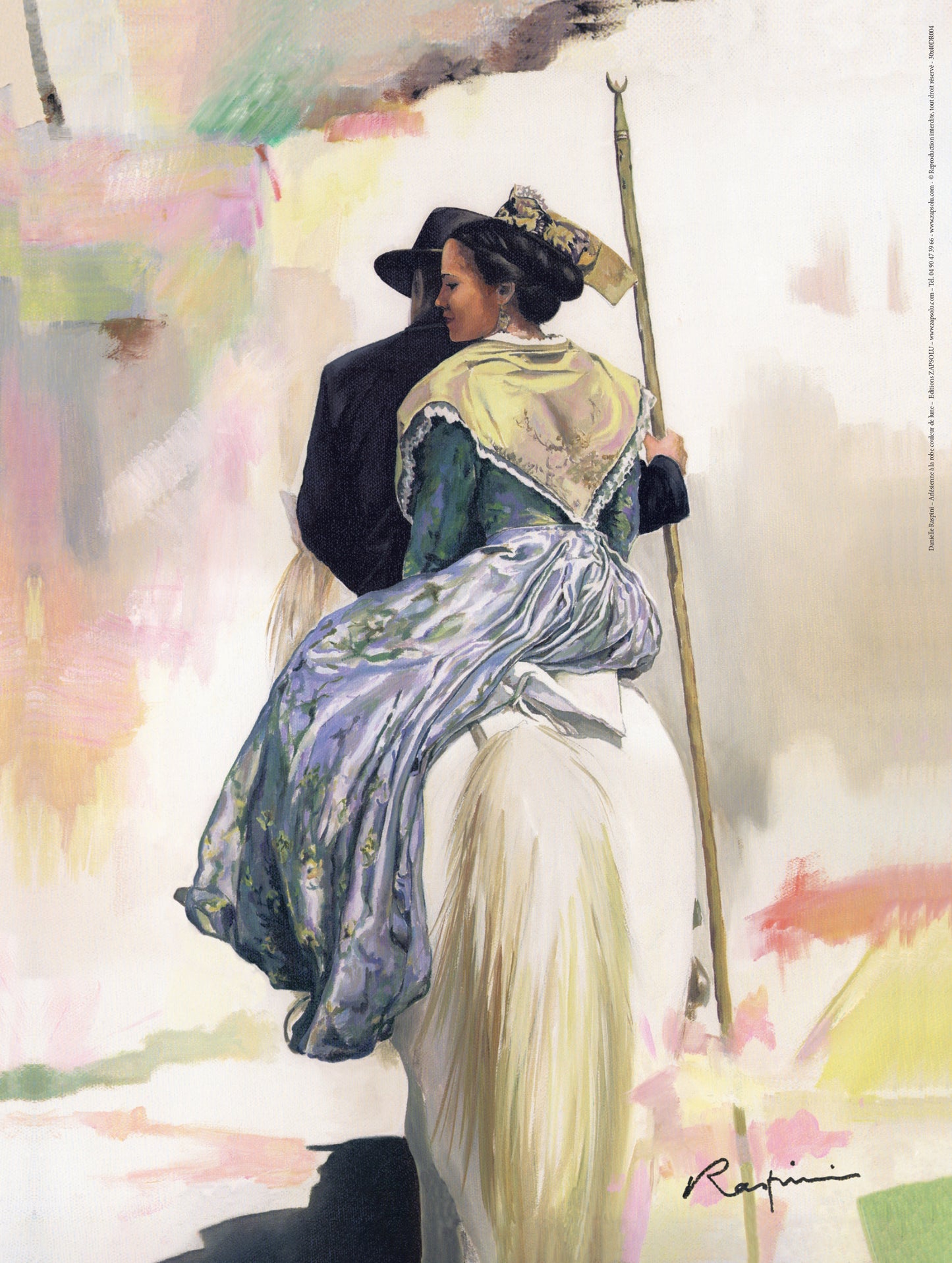 Affiche "Arlésienne à la robe couleur de lune" de Danielle RASPINI