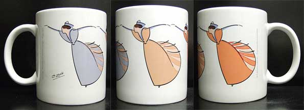 Lot de 2 Mugs "La farandole entrainante pastel" de Léo LELÉE