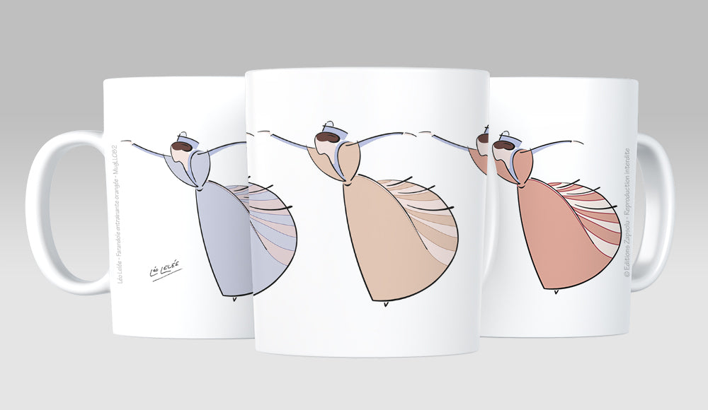 Lot de 2 Mugs "La farandole entrainante pastel" de Léo LELÉE