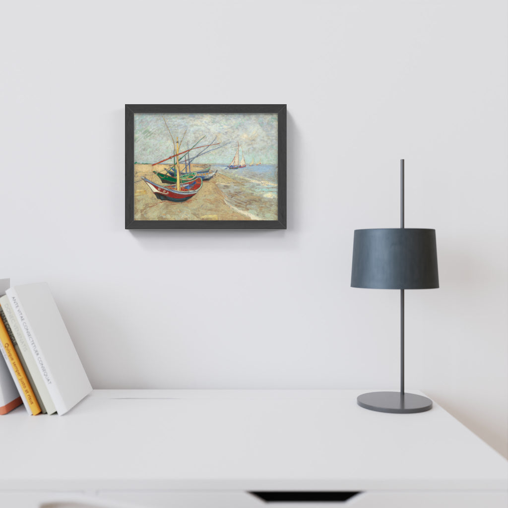 Carte Postale : "Barques aux Saintes-Maries" de Vincent VAN GOGH
