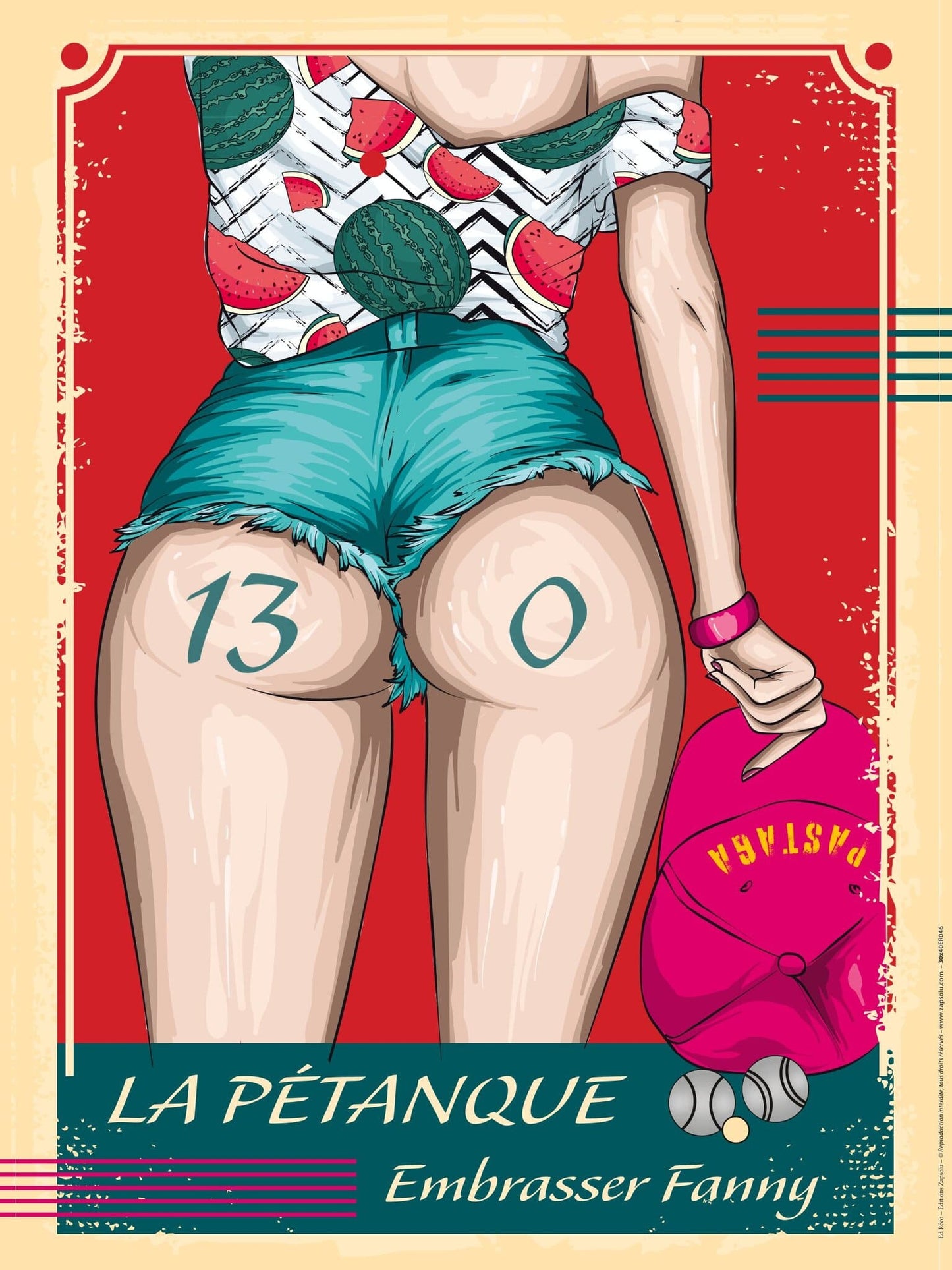 Affiche "Embrasser Fanny" d'Ed RECO