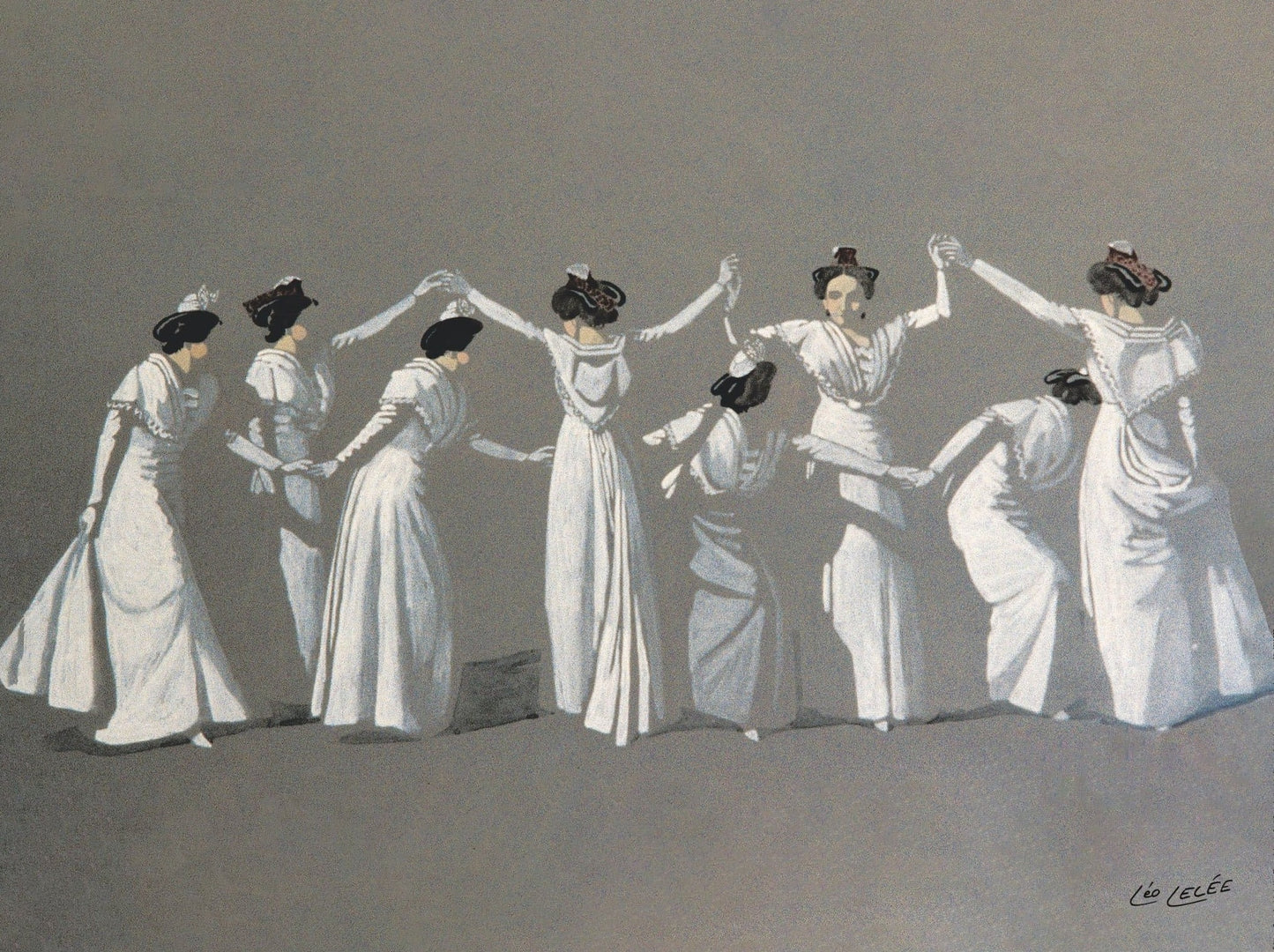 Affiche "Farandole grise" de Léo LELÉE