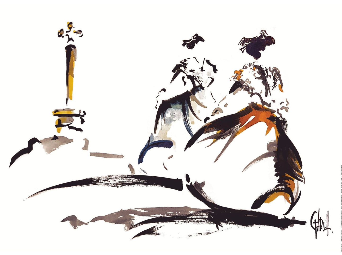 Affiche "Deux arlésiennes en promenade" de Tom GARCIA