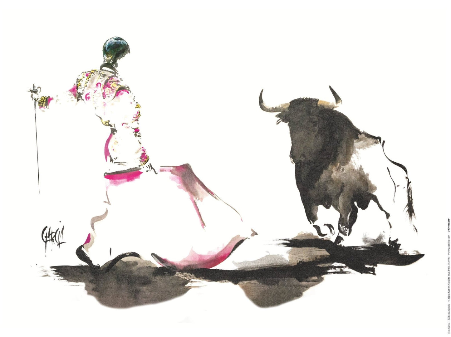 Affiche "Derechazo" de Tom GARCIA