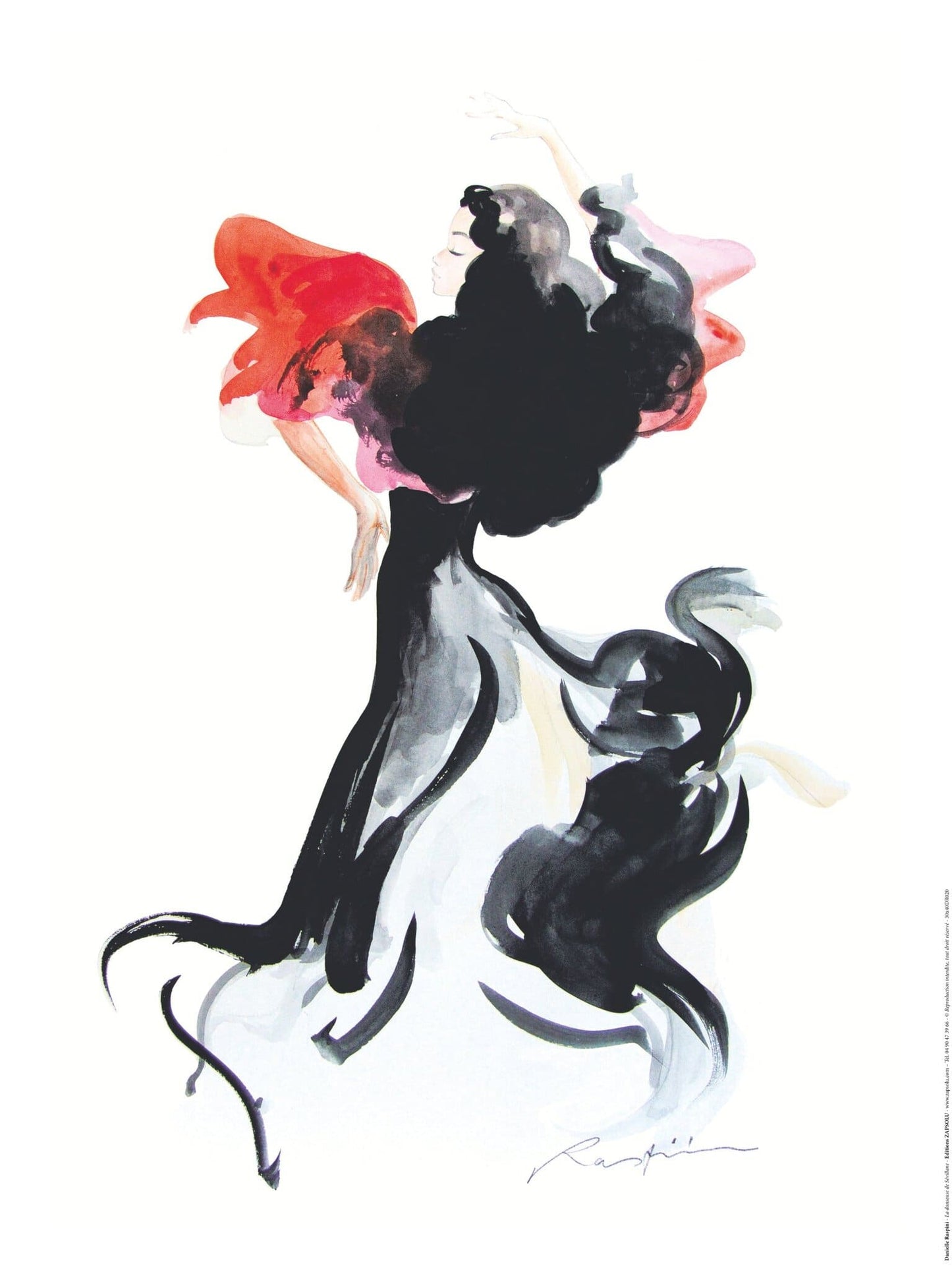 Affiche "La Danseuse de Sévillane" de Danielle RASPINI