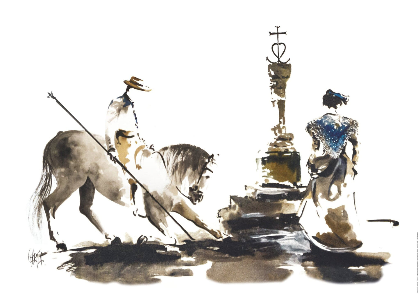 Affiche "Honneur à la croix de la Camargue" de Tom GARCIA