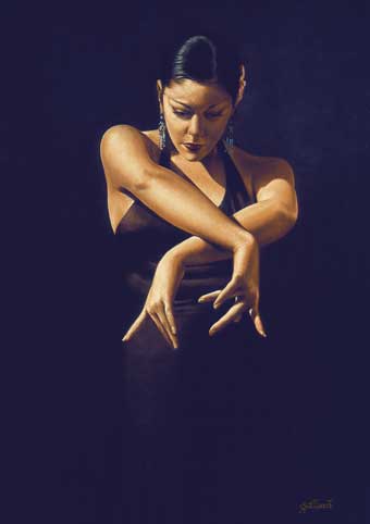 Carte Postale d'Art : "Bailarina de Flamenco : Sharon Sultan"