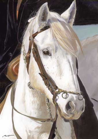 Affiche "Tête de Cheval Camargue" de Danielle RASPINI