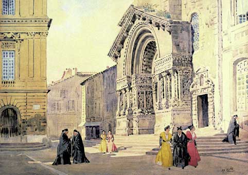 Carte Postale : "Saint-Trophime" de Léo LELÉE