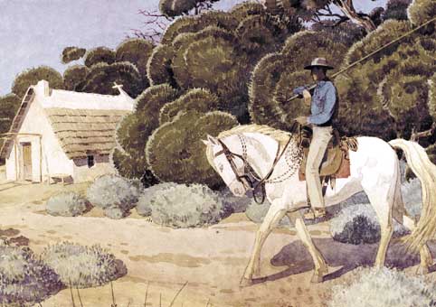 Carte Postale : "Gardian à la cabane" de Léo LELÉE