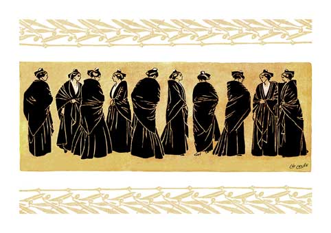 Carte Postale : "Les Tanagras" de Léo LELÉE