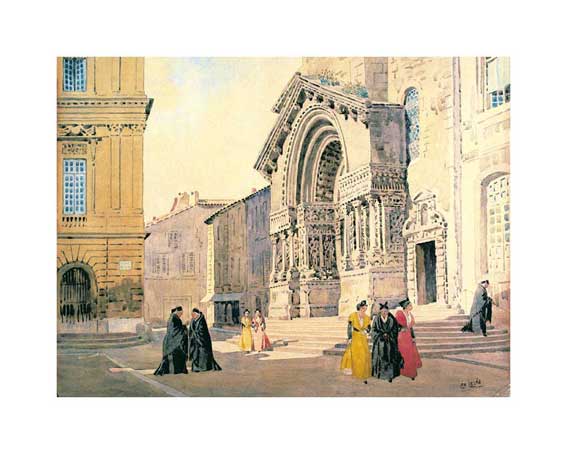 Affiche "Saint-Trophime" de Léo LELÉE