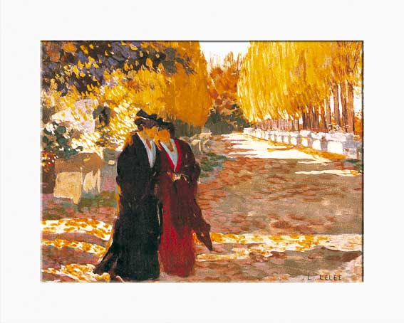 Affiche "Arlésiennes aux Alyscamps" de Léo LELÉE