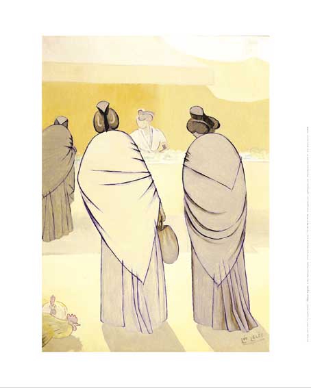 Affiche "Le marché d'Arles" de Léo LELÉE