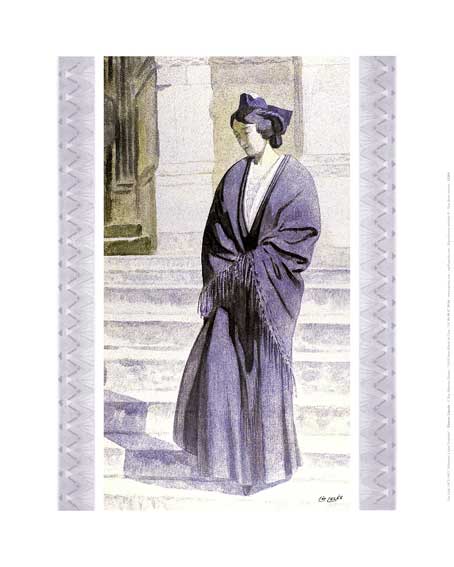 Affiche "Arlésienne à Saint-Trophime" de Léo LELÉE