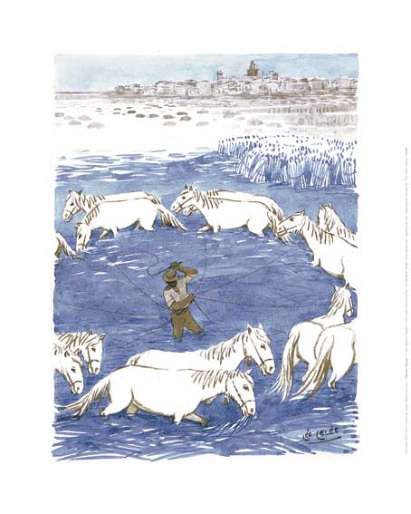 Affiche "Canco aux Saintes-Maries-de-la-mer" de Léo LELÉE