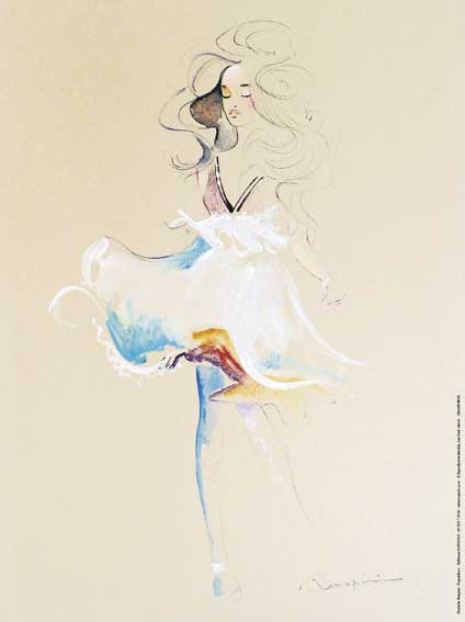 Affiche "Terpsichore ou la petite robe d'été" de Danielle RASPINI