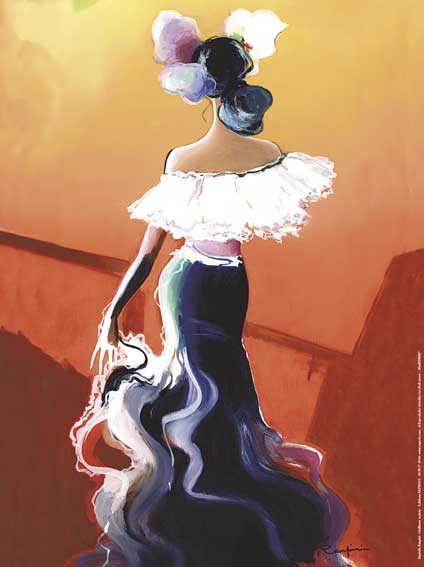 Affiche "Sévillane en Feria" de Danielle RASPINI