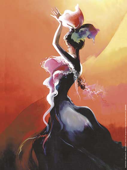 Affiche "Séville et Flamenco" de Danielle RASPINI
