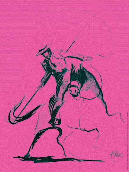 Reproduction d'Art : "Le Picador rose" de Gil PIRÈS