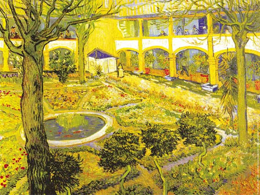 Reproduction d'Art : "Le jardin de la Maison de Santé d'Arles" de Vincent VAN GOGH