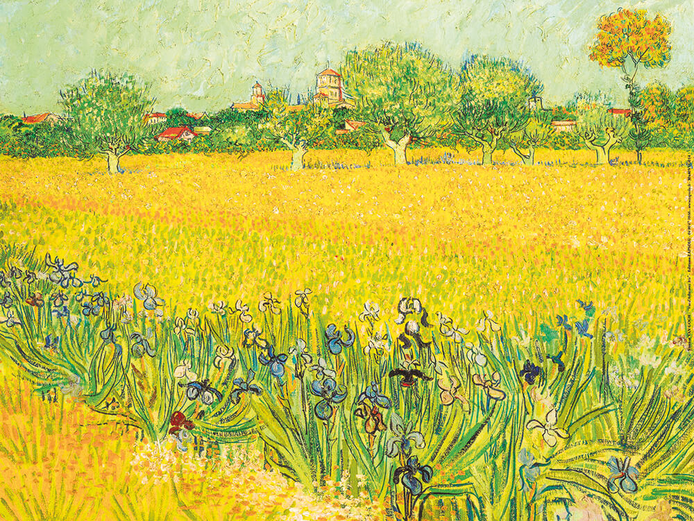 Affiche "Vue d'Arles avec Iris" de Vincent VAN GOGH