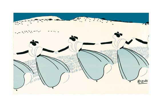 Affiche "Farandole bleue" de Léo LELÉE