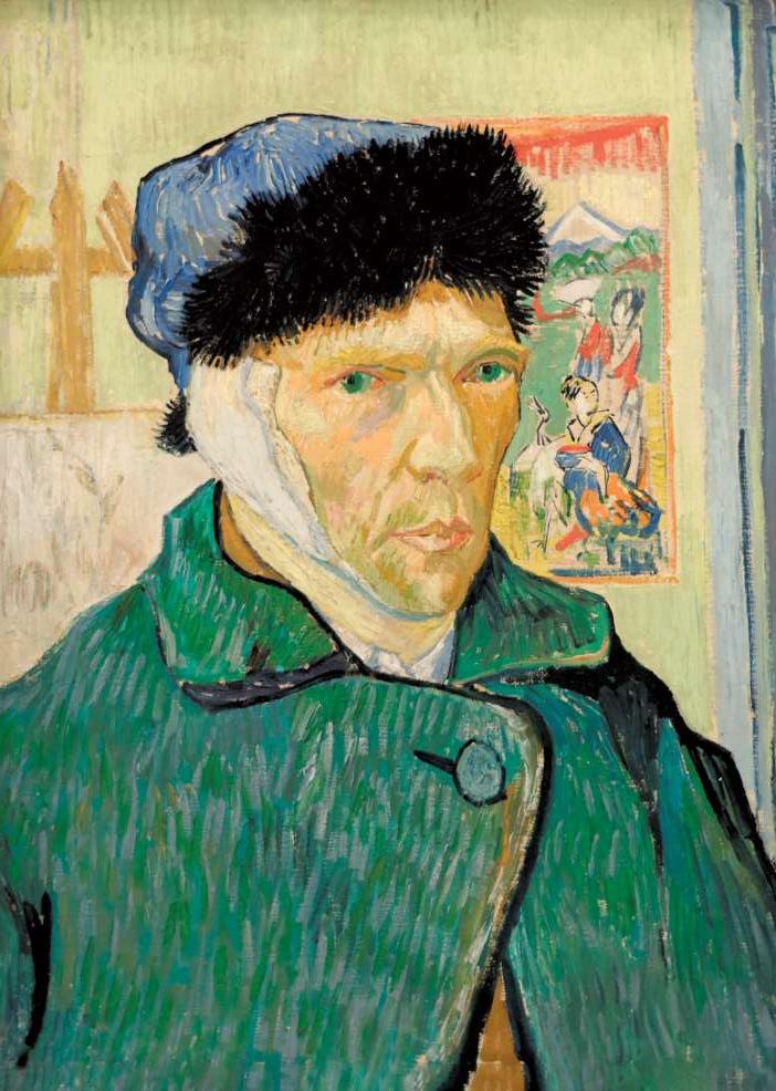 Carte Postale d'Art : "Autoportrait à l’oreille bandée" de Vincent VAN GOGH