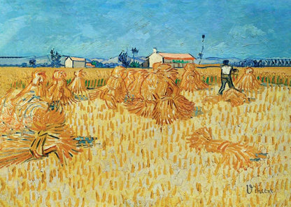 Carte Postale d'Art : "Moisson en Provence” de Vincent VAN GOGH