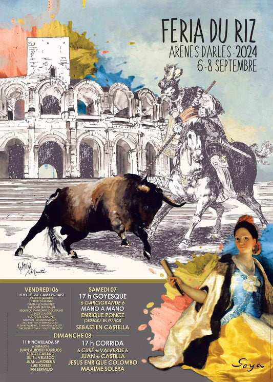 Reproduction d'Art : "Affiche Feria du riz – Arles 2024" de Tom GARCIA et Christian MARTI