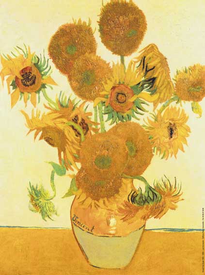 Carte Postale d'Art : "Les Tournesols" de Vincent VAN GOGH