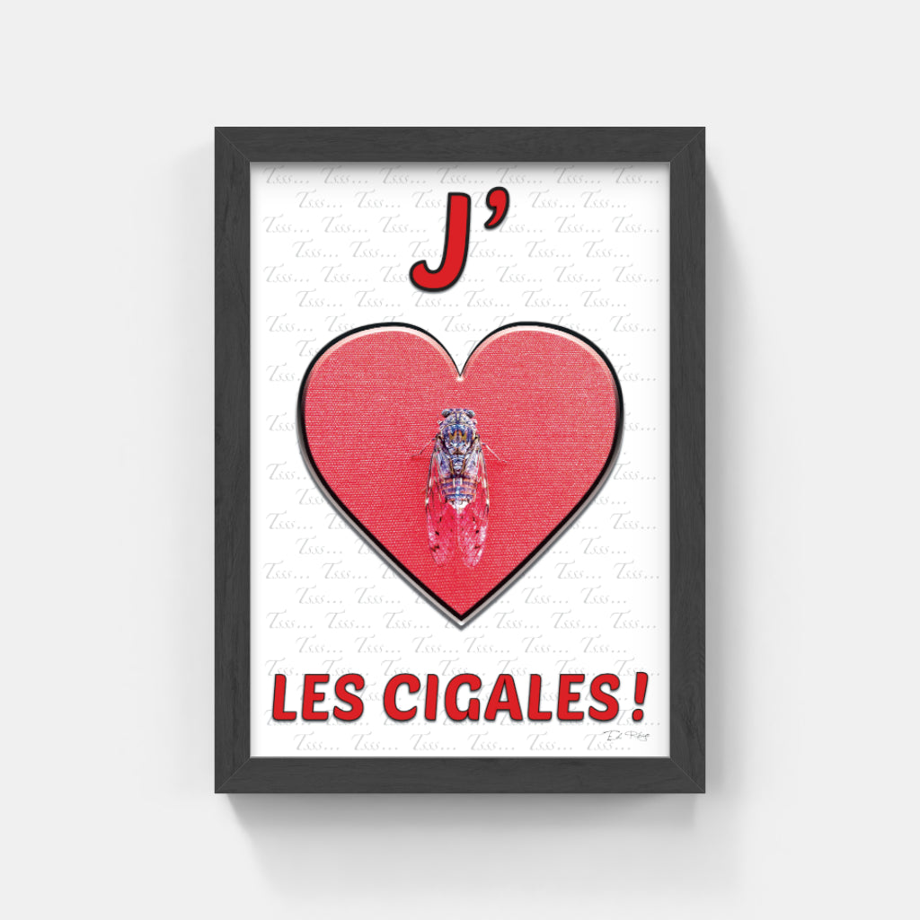 Carte Postale "J'aime les Cigales : Tsss... Tsss... Tsss..." de Ed RECO