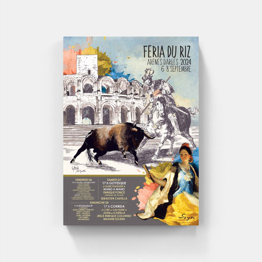 Affiche Feria du riz – Arles 2024 de Tom GARCIA et Christian MARTI