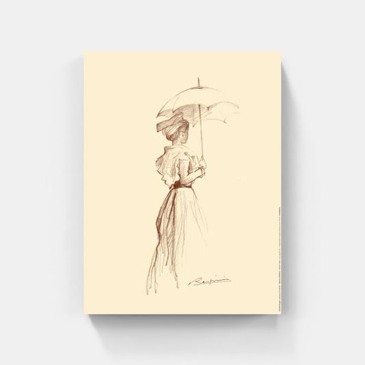 Affiche "Arlésienne à l'ombrelle" de Danielle RASPINI