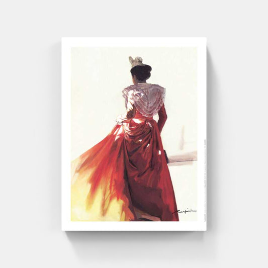 Affiche "Arlésienne à la robe hibiscus" de Danielle RASPINI