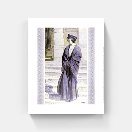 Affiche "Arlésienne à Saint-Trophime" de Léo LELÉE