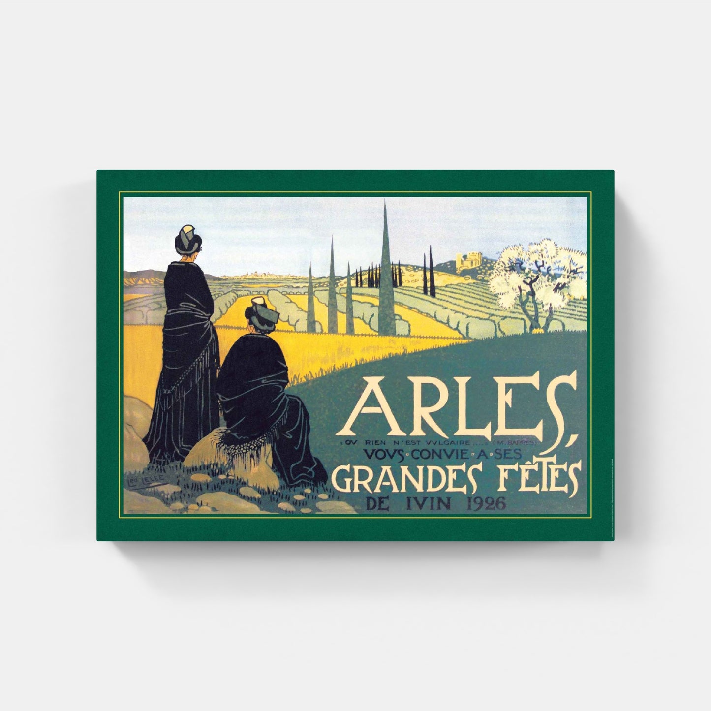 Affiche "Arlésiennes au Mont des Cordes" de Léo LELÉE